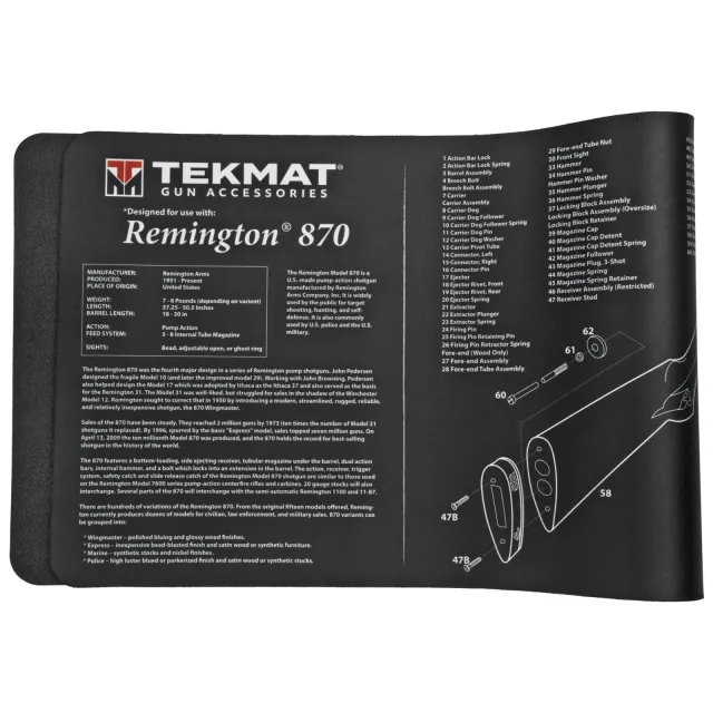 Buy TekMat TEK-R36-REM-870 Cleaning Mat 12"x36" Black/White Rubber online