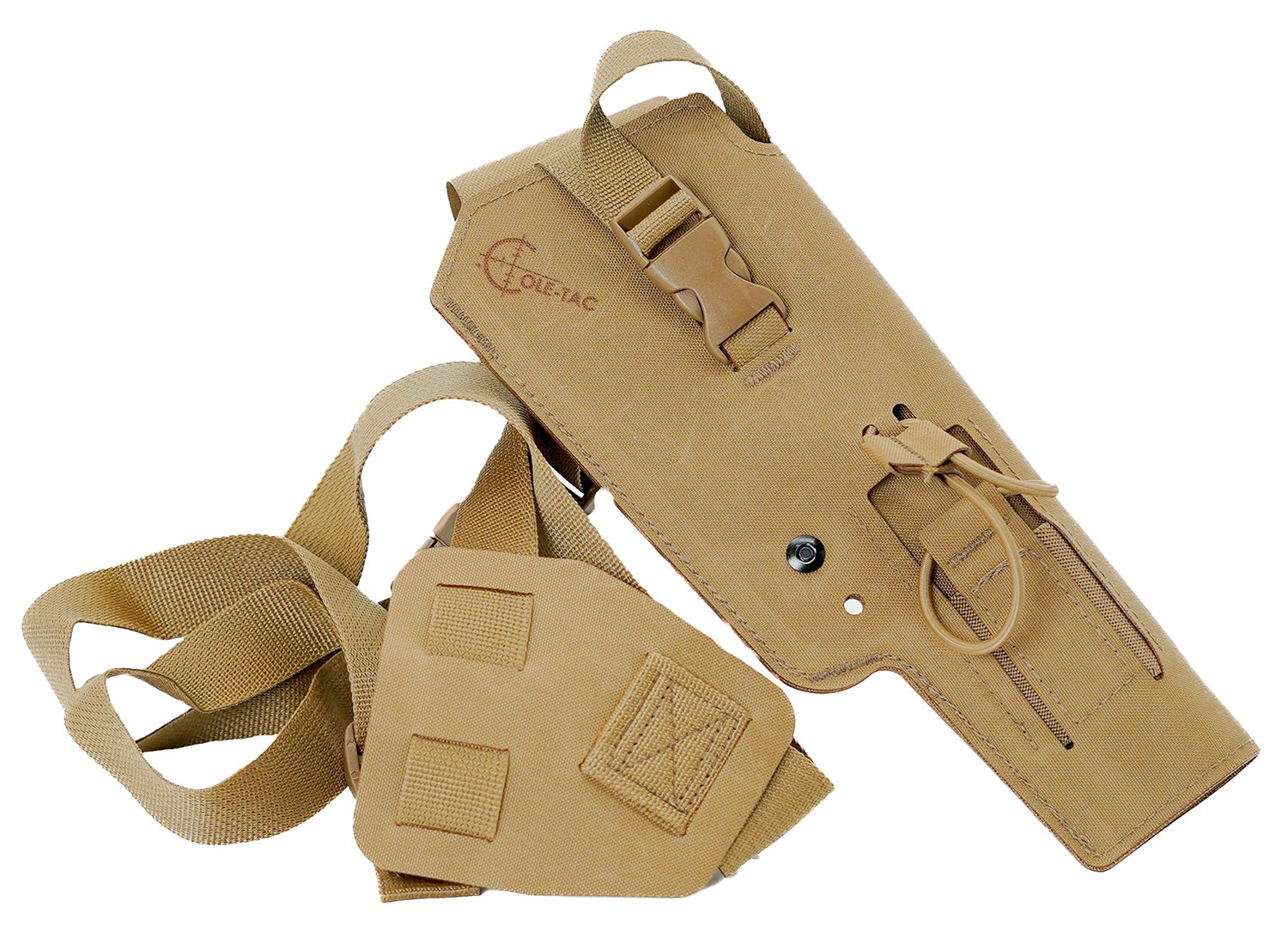 Cole-Tac VW212 Varmint Wrangler Pistol Holder Coyote Brown Left Hand - Cole-Tac