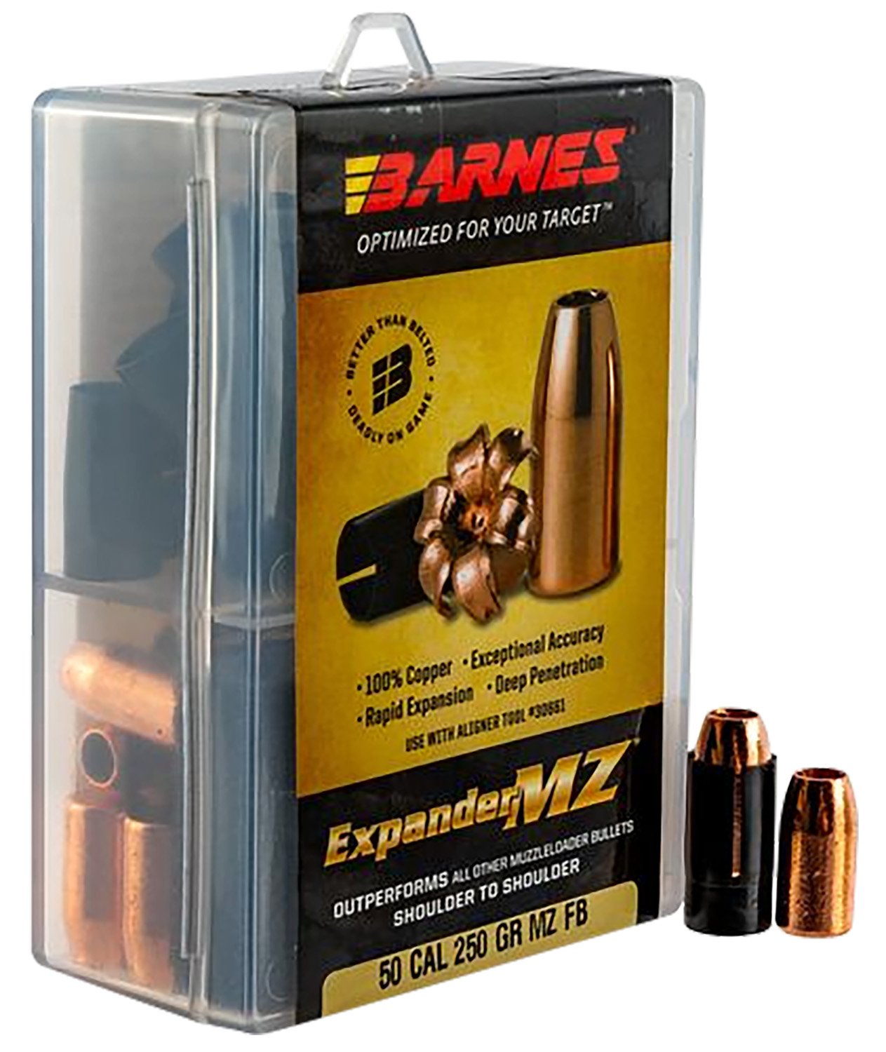 Barnes Expander MZ .50 Cal 300gr HP Muzzleloader Bullet - Browning - 50