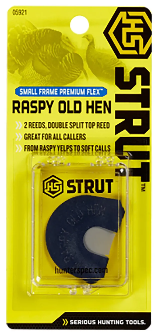 HS Strut Turkey Call 2 Reeds Blue Tape Infinity Latex Small - GSM Outdoors