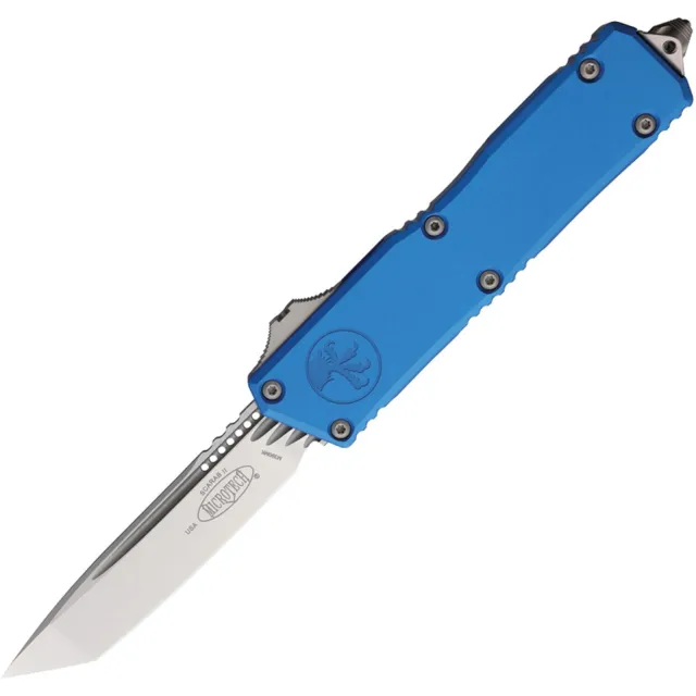 Microtech Scarab II G3 3.97 In TNT Stonewash Blue Aluminum Handle - MICROTECH for sale at Iron and Lace