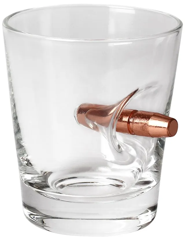 Camp Chef CBG-LMS-SHOT Shot Glass w/ Bullet Accent Thick Base - Camp Chef