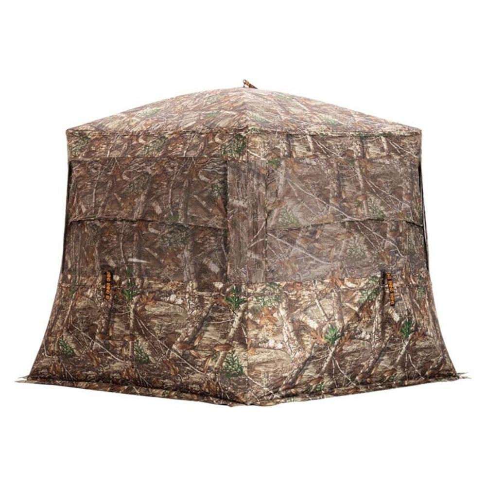 Feradyne Outdoors RB0217 Rhino Low-Hub Blind Mossy Oak 72x72 300D - Feradyne Outdoors