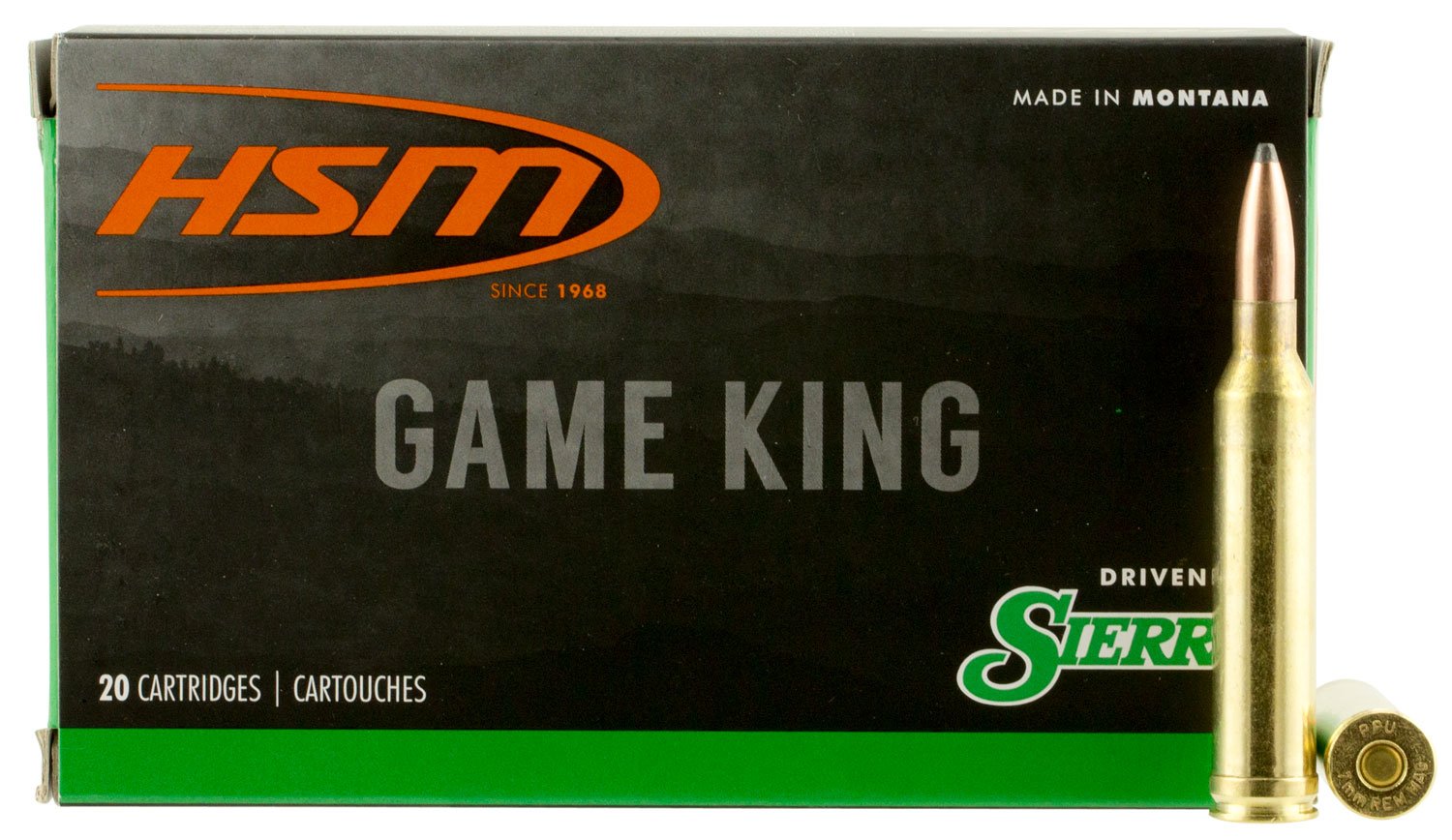 HSM Ammunition 7MMMAG23N 7mm Rem Mag 175gr Sierra GameKing 20/Box - HSM Ammunition - 7mm Rem