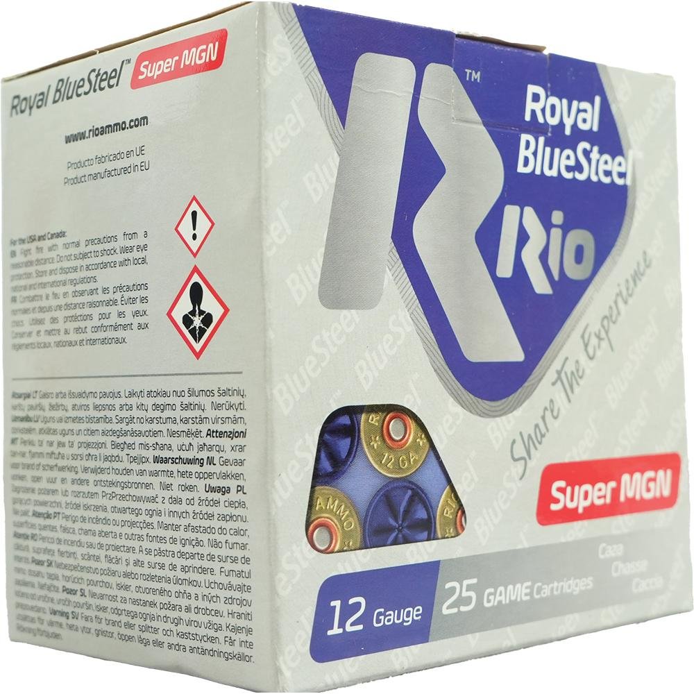 Rio RBSSM403 Royal BlueSteel 12ga 3.5" 1 3/8oz #3 1550fps 25ct - Rio Ammunition
