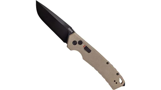 Tekto Gear A3 Delta Desert G10 Handle Black Accents D2 DP A3RG1DSD2BK1