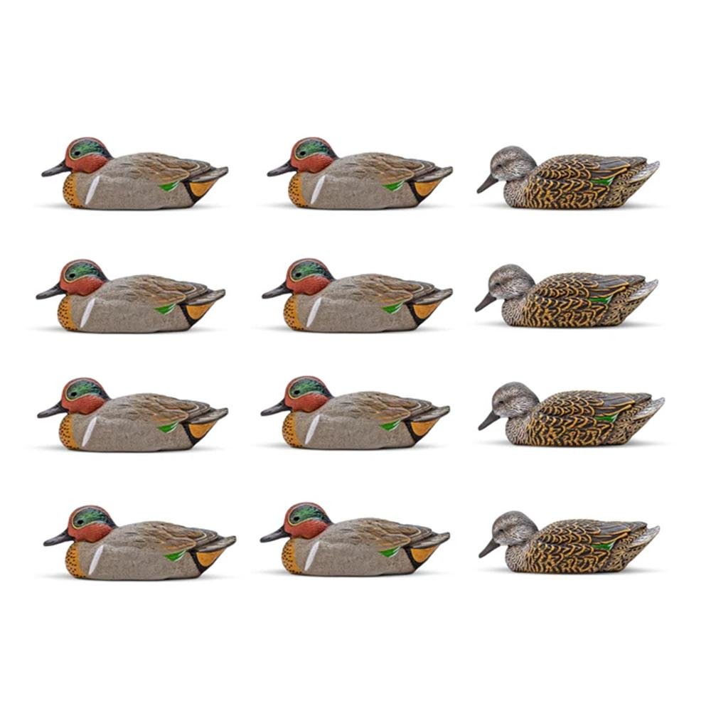 Buy Rig 'Em Right 333-GT Green-Winged Teal Duck Decoy 12-Pack EVA Plastic online