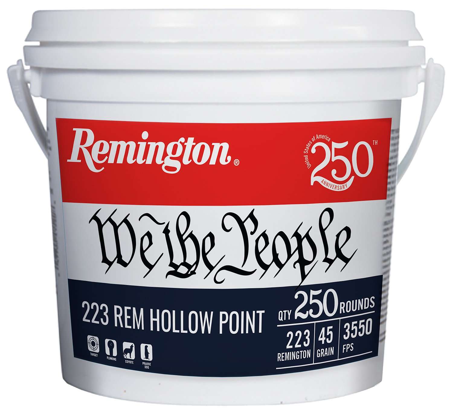 Remington Arms Company 21388 L223R3BUS 223 55GR FMJ 250R - Remington Arms Company, LLC - 223 Rem