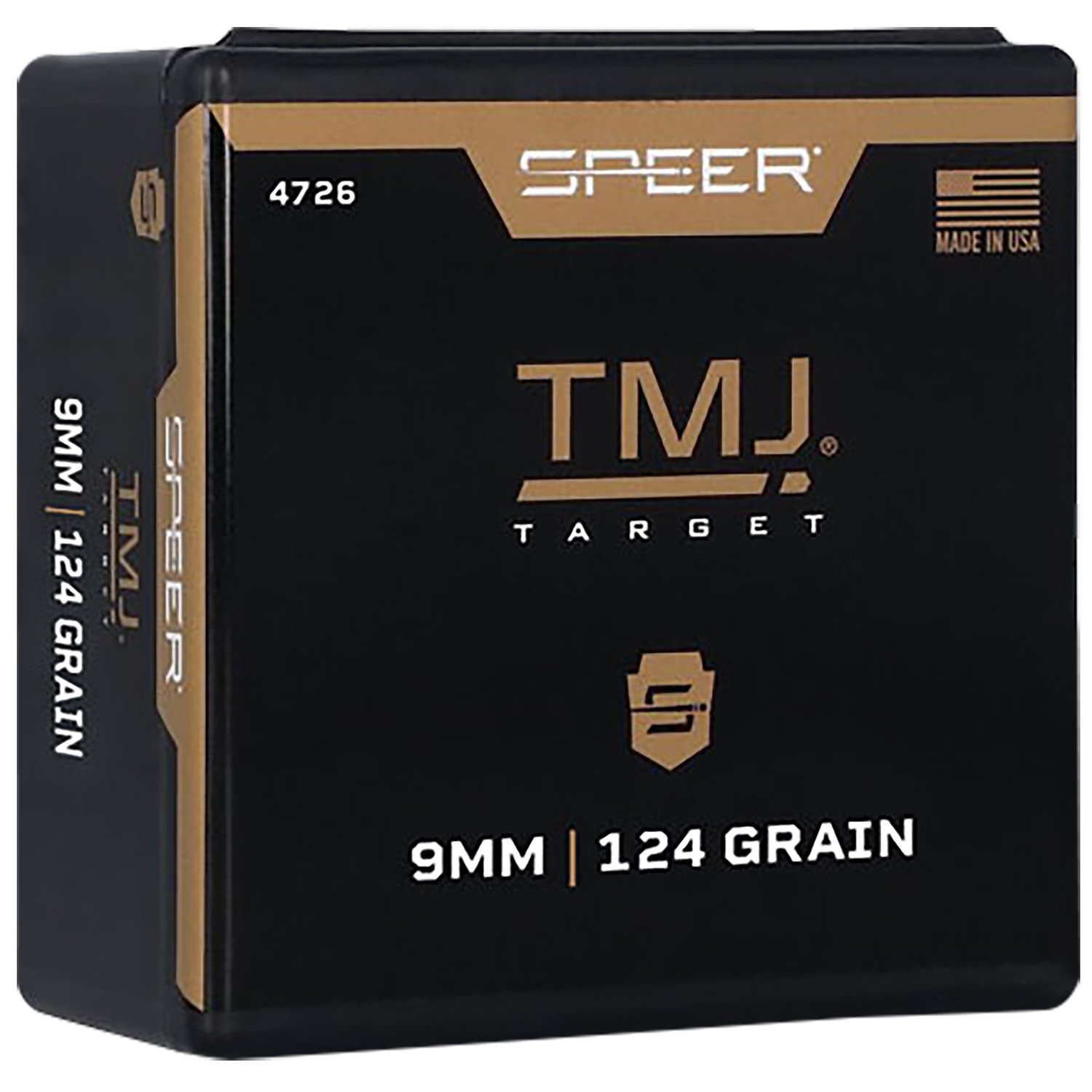 Speer 4726 TMJ 9mm 124gr Total Metal Jacket 600ct Value Pack - Speer - 9mm