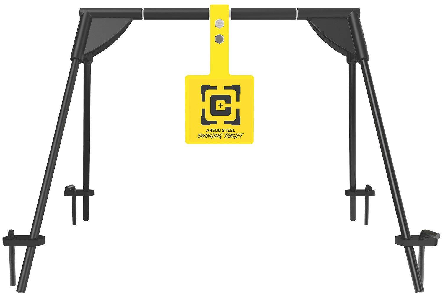 Buy Caldwell 1187590 AR500 Steel Swinging Rifle Target Black/Yellow online