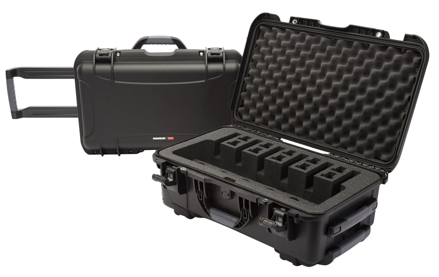 Buy Nanuk 9356UP1 6 Up Pistol Case Black Polymer Waterproof Foam Padding online
