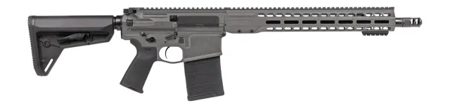 Barrett 18850 REC10 DMR 6.5 Creedmoor 20+1 16" Black Match Grade Threaded Barrel, Tungsten Gray Cerakote Aluminum Receiver w/Picatinny Rail, M-LOK Handguard, Magpul MOE Black Polymer Stock & Grip, Amb