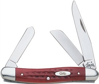 Buy Case Stockman 3-Blade Folding Knife 3.5" Red Bone online