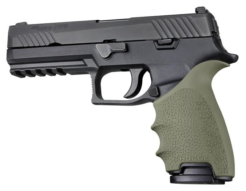 Hogue 17601 HandAll Beavertail Grip Sleeve Textured OD Green 8.20 In