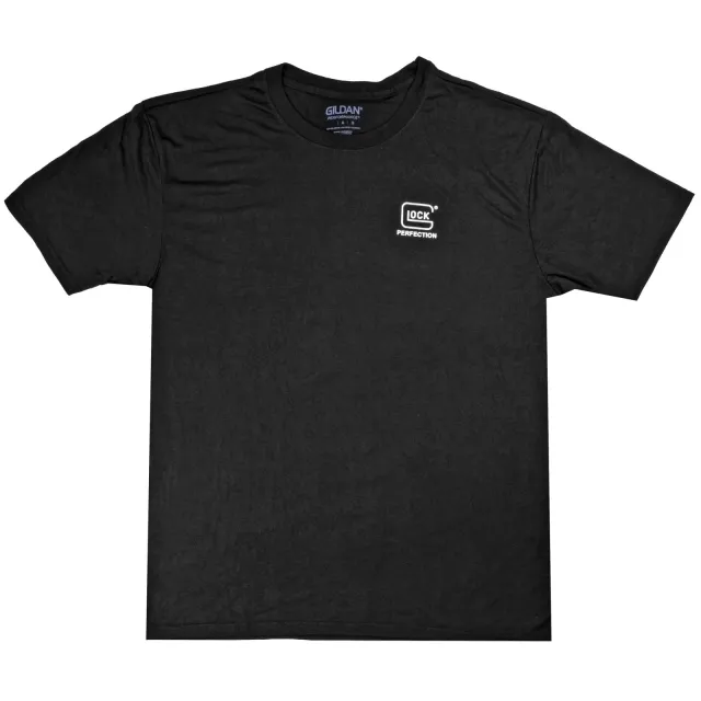 Glock Aa11004 Perfection Black Pre-Shrunk Cotton Short Sleeve Medium
