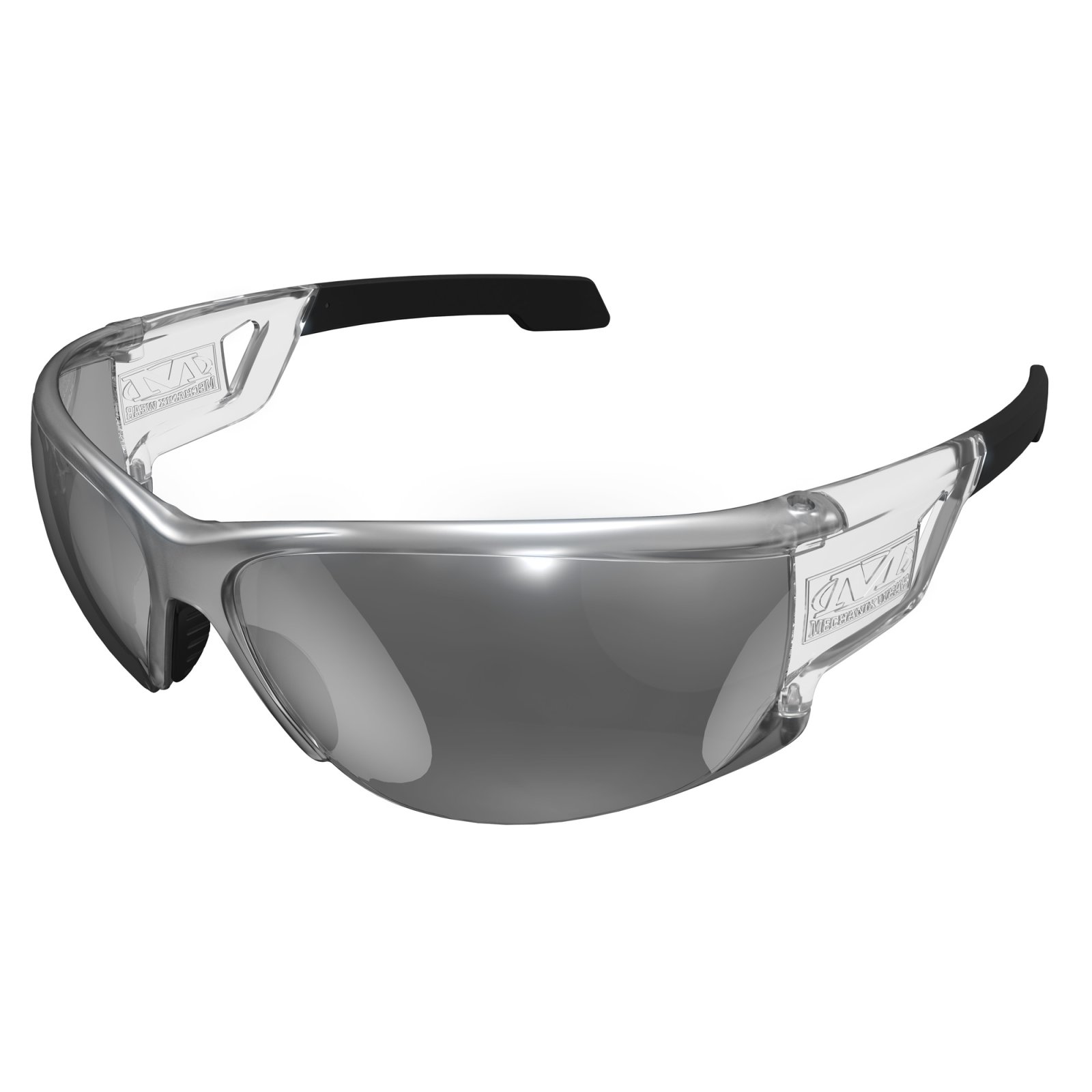 Mechanix Wear Type-N Safety Glasses Black Frame with Silver Lens - Mechanix Wear