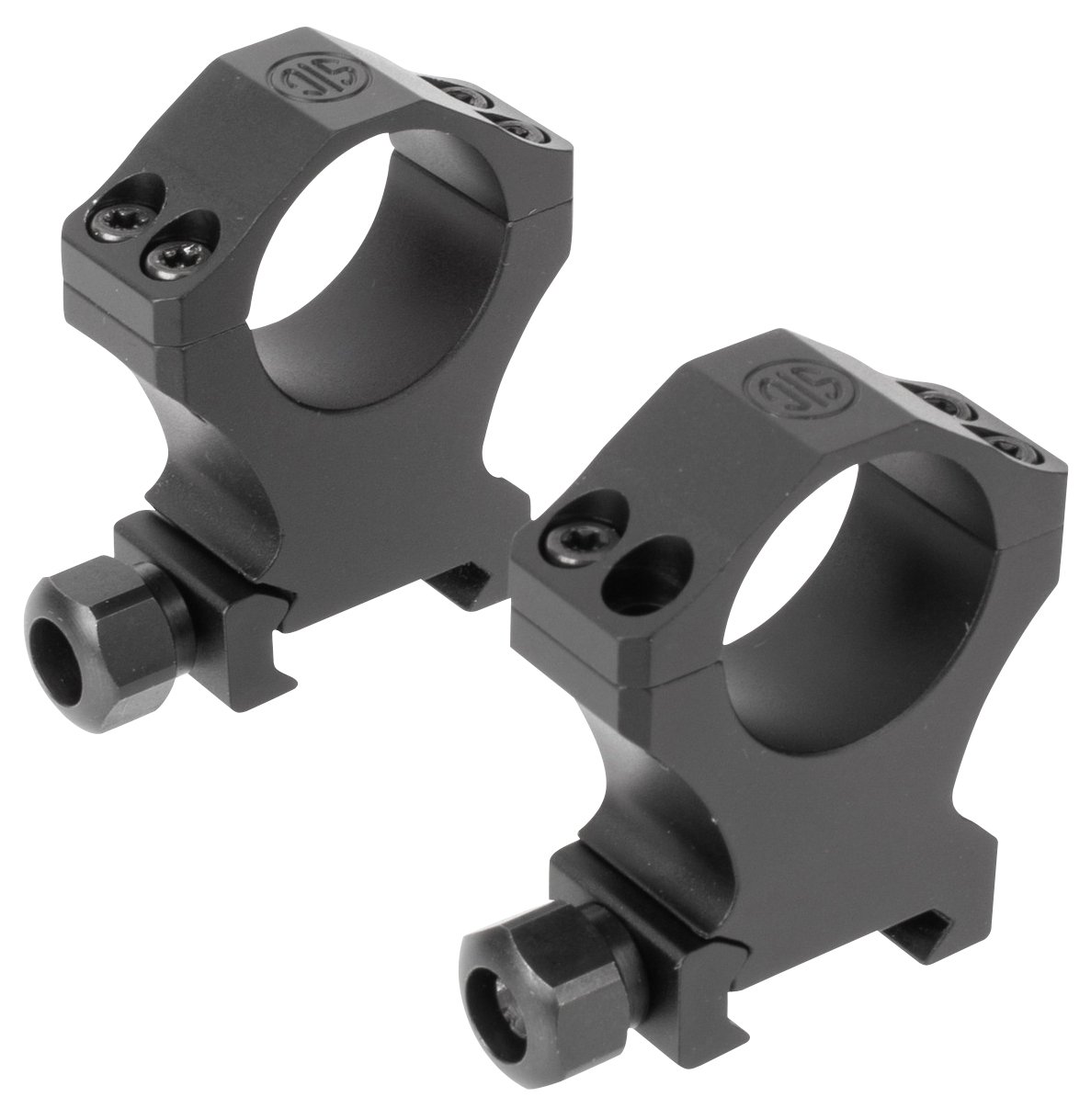 SIG SAUER Alpha1 Hunting Scope Ring Set 35mm Extra High Matte Black - Sig Sauer - 35MM