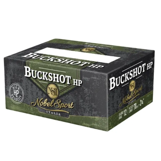 Noble Sport Plumbum Buckshot Shotshells 12 ga 2-3/4 12 pellet 1290 fps #00 10/ct - Eurosports LLC - 12 Gauge