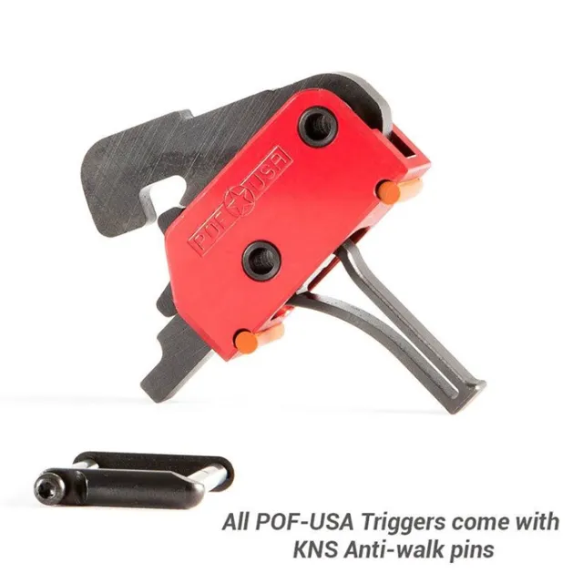 Patriot Ordnance Factory Drop-In Trigger Assembly Straight 3.5 LB Red - POF USA