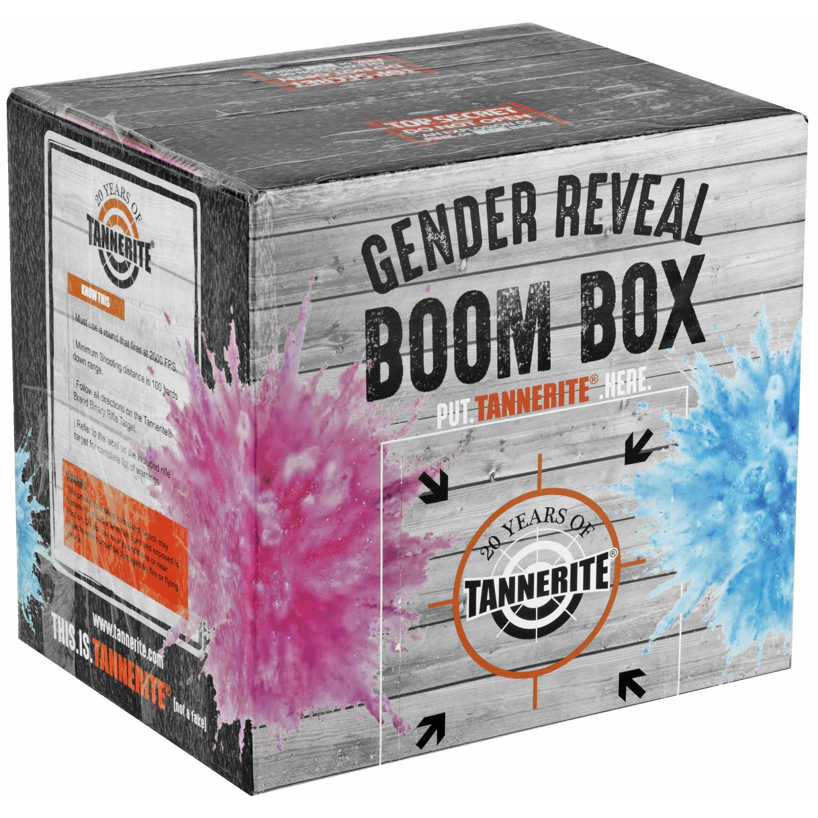 Tannerite GRK-P Gender Reveal Kit, 1 lb Target, 10 lbs Pink Blaze Powder - Tannerite
