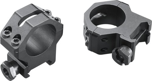 Weaver WV1019 Four Hole Skeleton Rings 1 Inch High Matte Black - Weaver - 1"