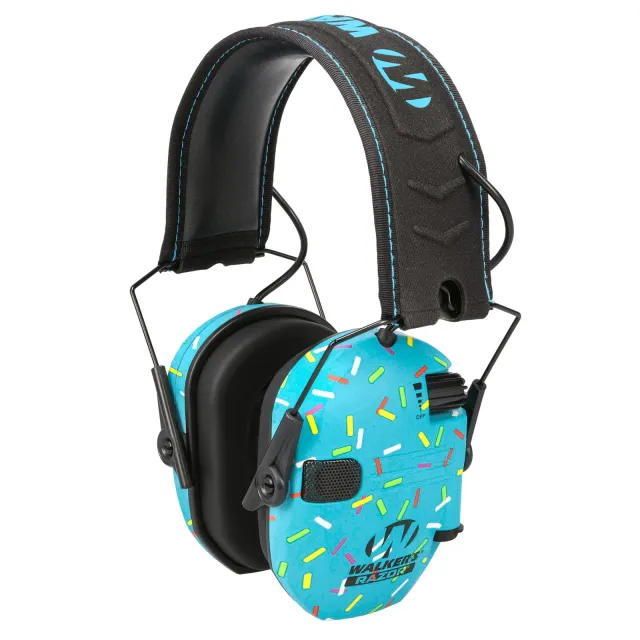 Walker's Razor Slim Electronic Earmuff Blue Sprinkle - Walker's