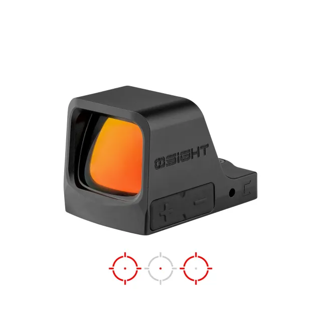 OSIGHT C 3 MOA DOT + 32 MOA CIRCLE OPEN RED DOT SIGHT, BLACK - OSIGHT
