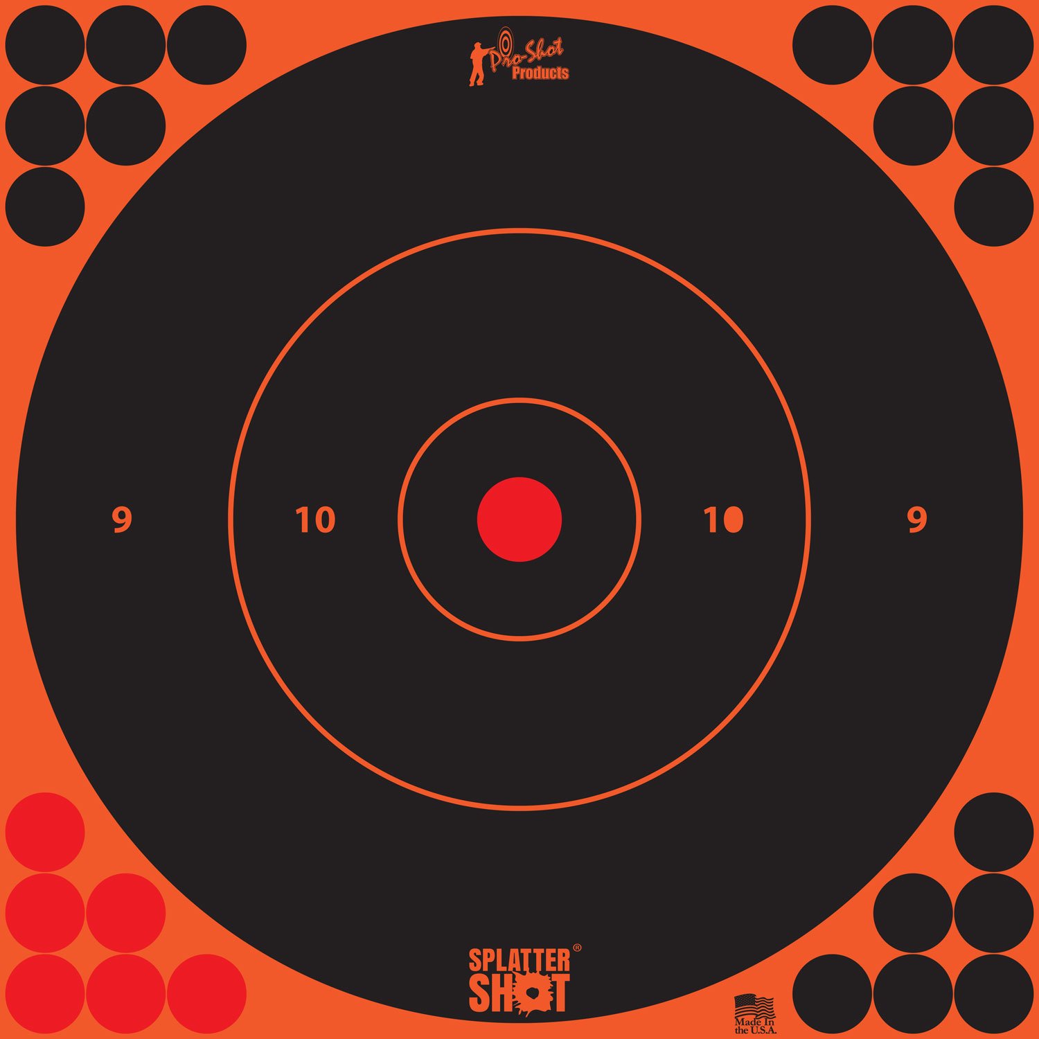 Buy Pro-Shot Splatter Shot 12 Orange Bullseye Target 5/ct online