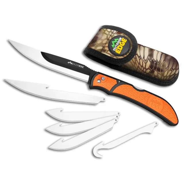 Buy Outdoor Edge RazorBone RBB-20C Knife Set 6 Blades Blaze Orange online