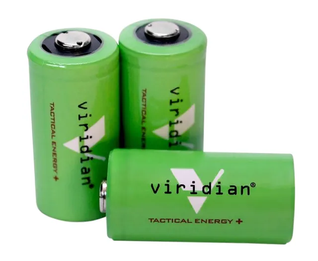 Viridian CR123A 3V Lithium Batteries 3 Pack X5L 1750mAh 1,750 - Viridian - 1,750