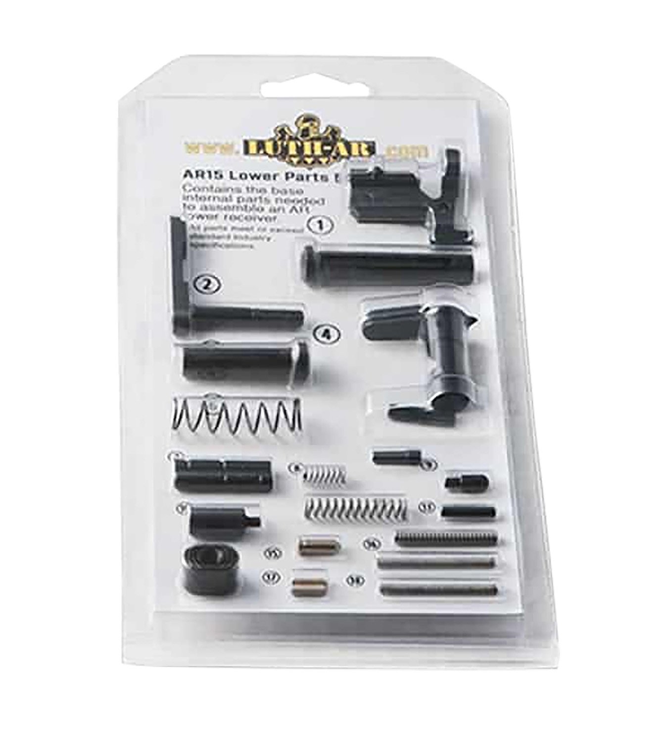 Luth-AR Builder Lower Parts Kit, Black, 308 AR Platform Rifle, LRPK-BLDR-308 - Luth-AR - 308