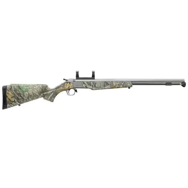 CVA PR2118SM Wolf V2 50 Cal 209 Primer 24" Matte Stainless Barrel/Rec Realtree Edge Synthetic Stock Includes Scope Mount