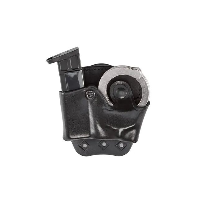 Aker Leather D.M.S. Cuff/Mag Combo Brown Leather Single-Row - Aker Leather