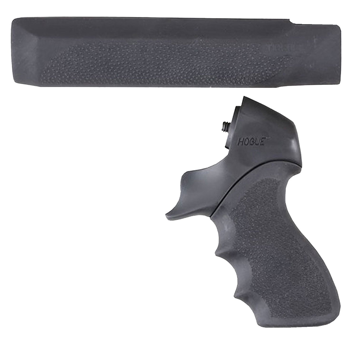 Hogue 05015 12 Gauge OverMolded Tamer Black Polymer Mossberg 500/590/835 - Hogue