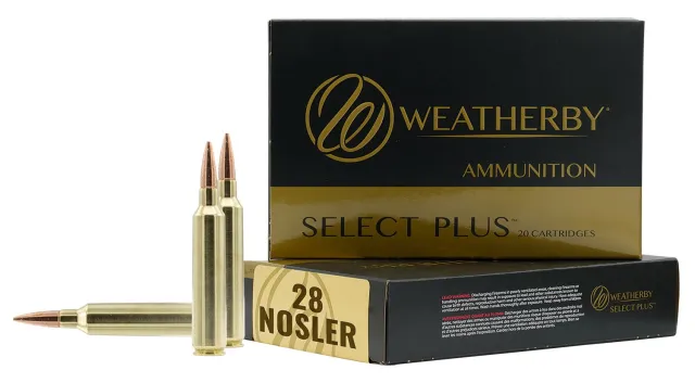 Weatherby R28NS180VLD Select Plus 28 Nosler 180gr Berger VLD Ammo - Weatherby - 28 Nosler