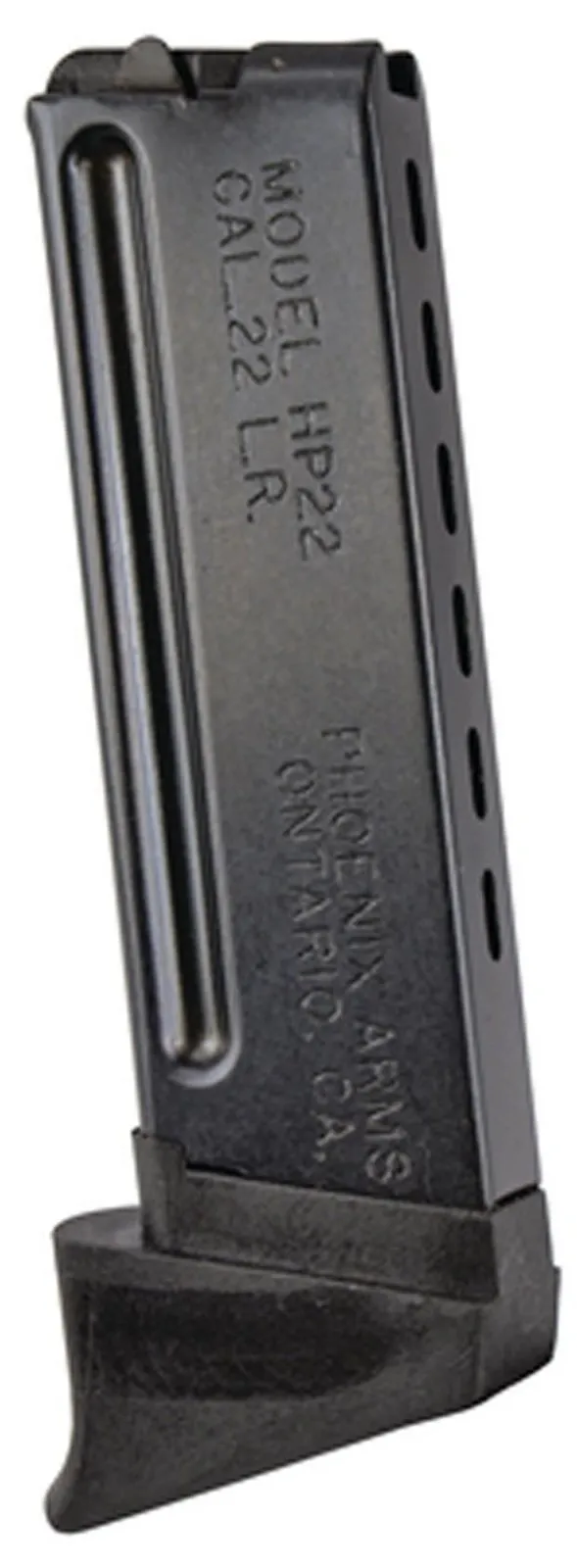 Phoenix Arms MGRA260: 10-Round Blue Magazine with Grip Extension - .22LR HP22/HP22A