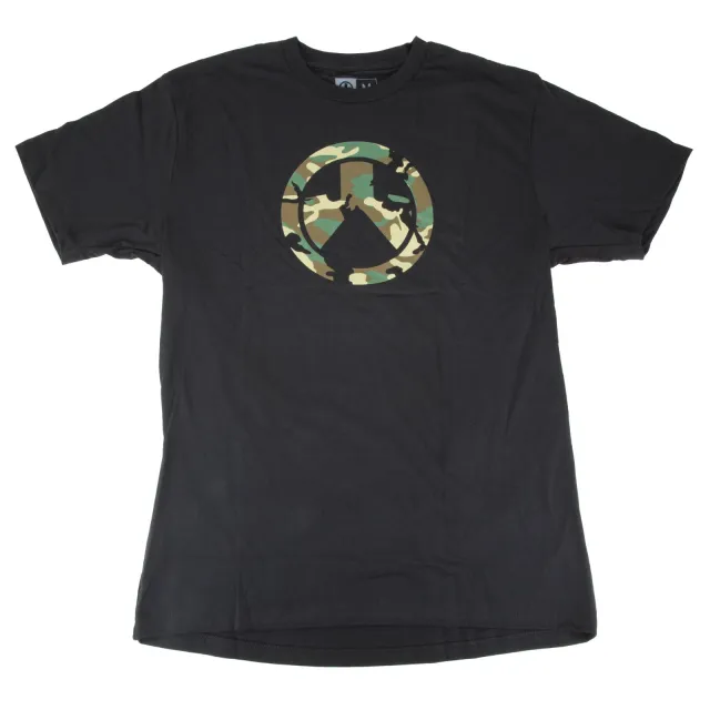 Magpul MAG1225-001-M Woodland Camo Black Cotton/Poly Short Sleeve Medium - Magpul Industries