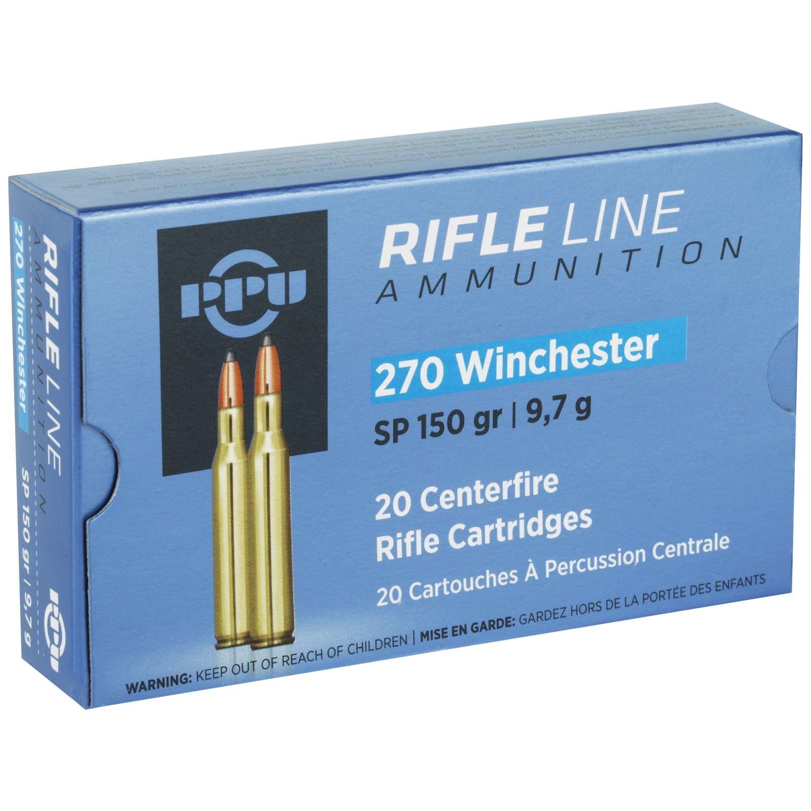 Buy PPU PP2702 Standard Rifle 270Win 150gr Soft Point 20 Per Box/10 Case online