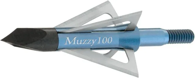 Muzzy 4-Blade Broadhead Standard 100 Grain 1 Inch Cutting Diameter 6 Pack - Feradyne Outdoors