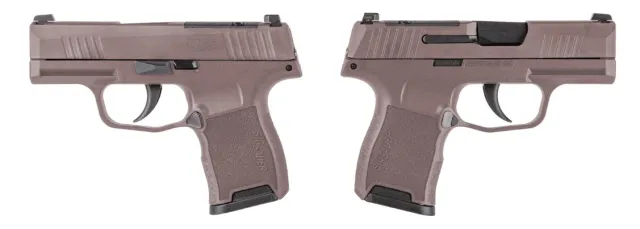 SIG SAUER P365 ROSE GOLD 9MM PSTL 3.10" BLK O.R. 2-10RD MAGS