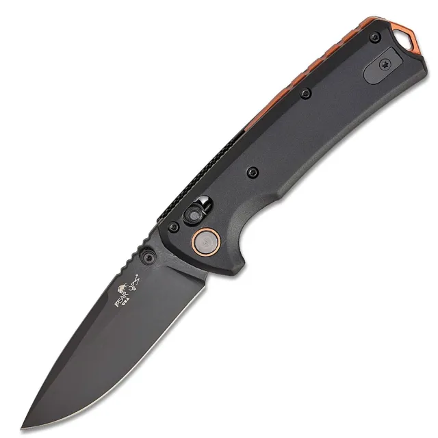 Bear & Son Nekama II 3.5 In Black & Copper Aluminum Handle 14C28N Blade - BEAR CUTLE