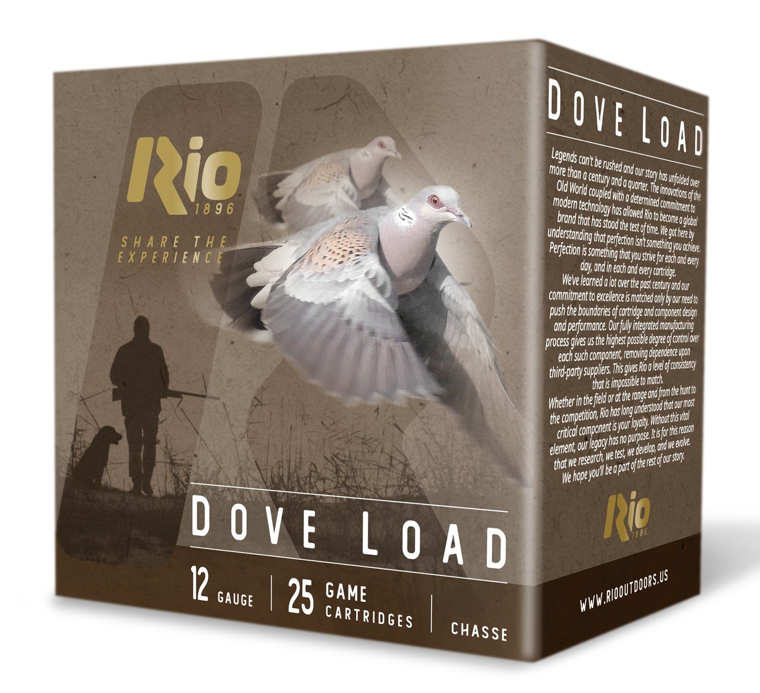 RIO RDL32HV75 12GA 2-3/4In #7.5 25/Box DOVE LOAD HIGH-VELOCITY - RIO