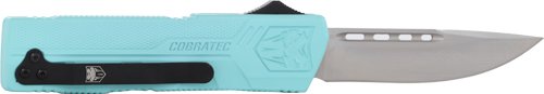 CobraTec Knives TFCTLWDNS 3.25 In D2 Steel OTF Knife Tiffany Blue Handle - CobraTec Knives
