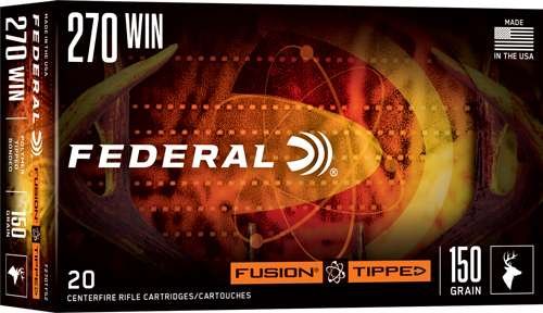Buy Federal F270TFS2 Fusion 270 Win 150gr Bonded Soft Point 20 Rounds online