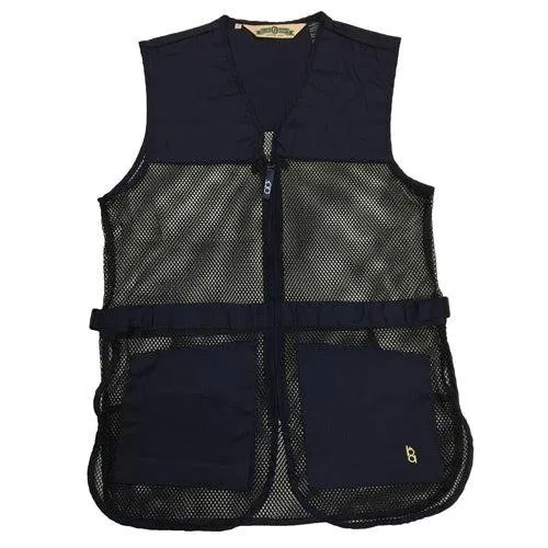 Bob Allen 21465 Full Mesh Dual Pad Shooting Vest Navy Blue S - Outdoor Edge