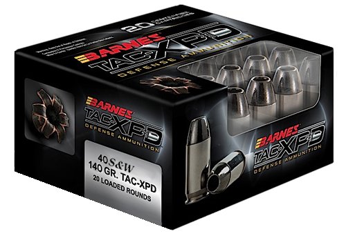 Barnes Bullets TAC-XPD Defense Ammo .40 S&W 140gr TAC-XP 20 Rounds - Barnes Bullets - 40 S&W