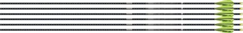 Easton 801393 4MM EMJ Match Grade 400 Arrows 6-Pack with 3" AAE Vanes - Easton