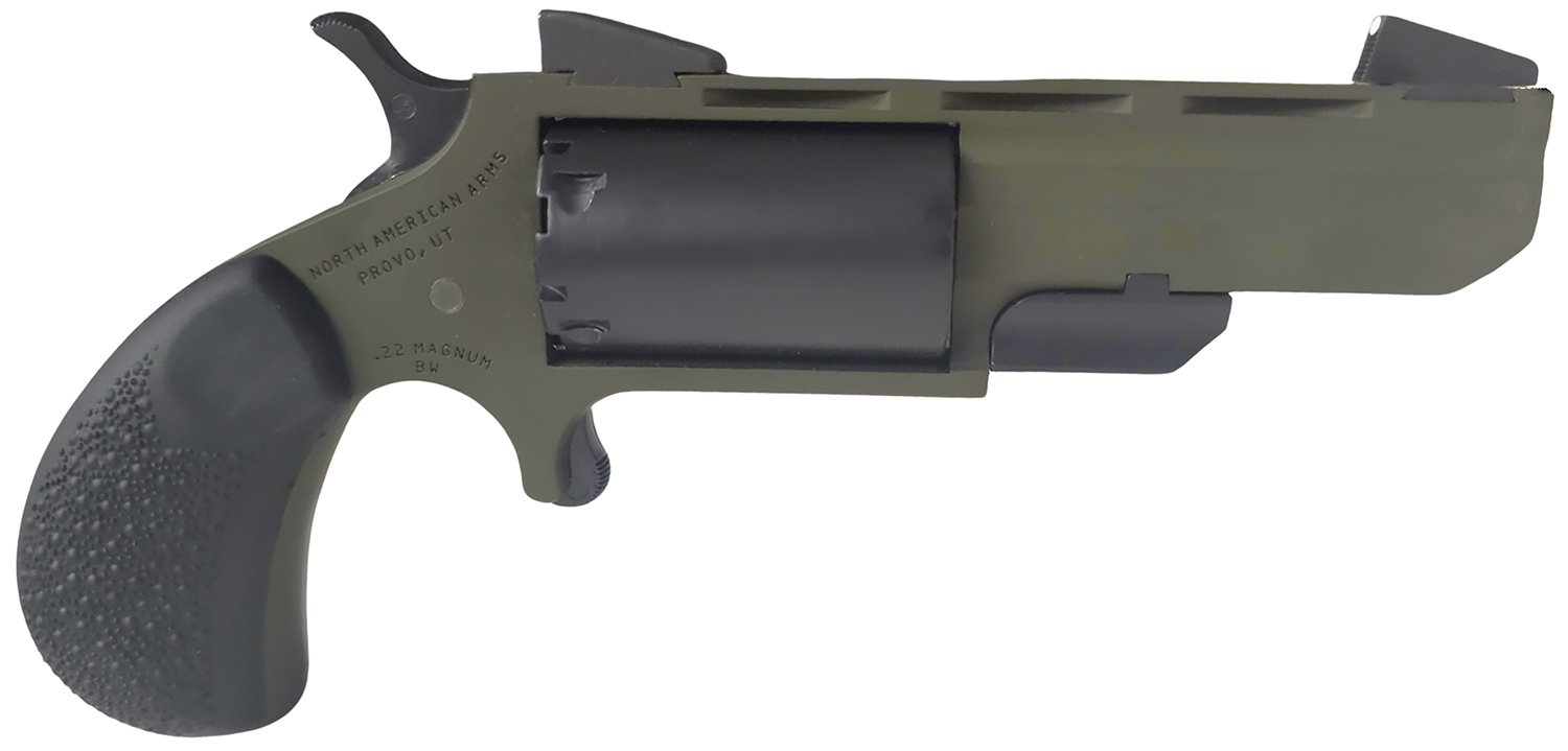 North American Arms NAATGHCB Green Huntsman 22 LR/22 Mag 5rd 2" Revolver - NAA - .22 Mag (.22 WMR)