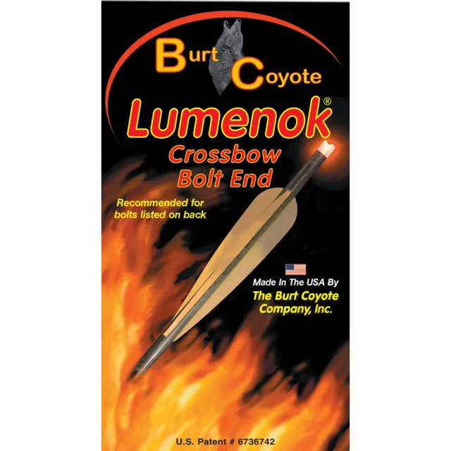 Lumenok GTF3 Crossbow Nocks HD Orange Flat Gold Tip 3-Pack - Lumenok