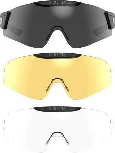 Beretta OC081D00490MX1UNI Intermask Eyeglasses Fume/Neutral/Yellow - Beretta